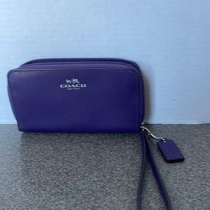 Coach zip around wallet small